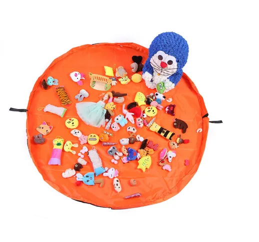  - Tappetino da gioco per bambini Borsa portaoggetti pieghevole per giocattoli Tappeto per...