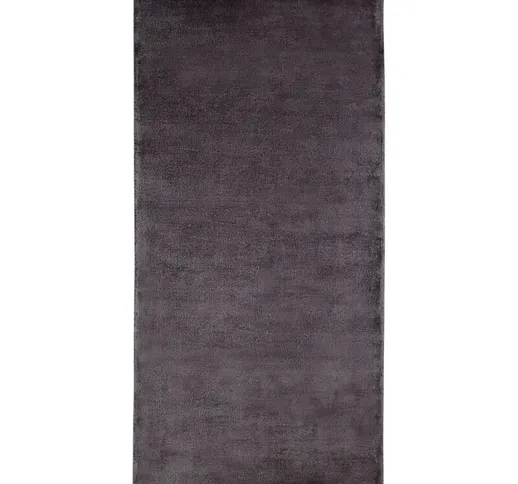 Tappeto a pelo corto grigio scuro 80 x 150 cm GESI II