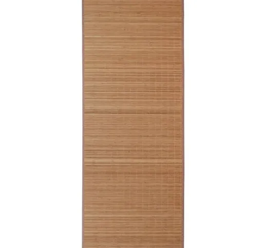 vidaXL Tappeto in Bambù Marrone Rettangolare 120 x 180 cm - Marrone