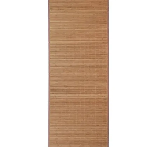 vidaXL Tappeto in Bambù Marrone Rettangolare 150 x 200 cm - Marrone