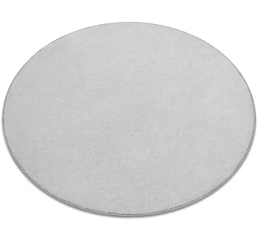 Tappeto cerchio cashmere argint 152 pianura gray rotondo 150 cm