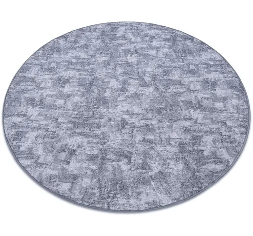 TAPPETO cerchio SOLID grigio 90 CALCESTRUZZO gray rotondo 150 cm