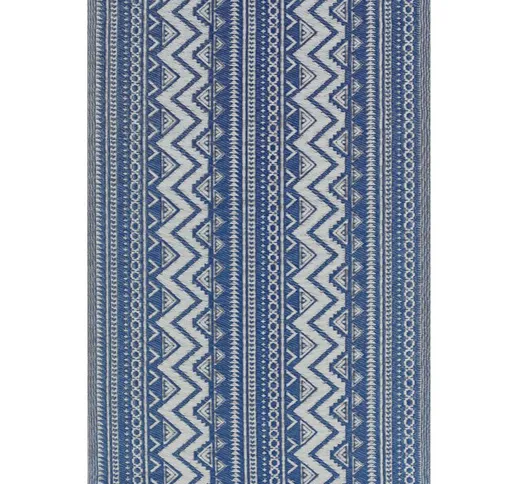 Beliani - Tappeto da esterno blu con motivo geometrico 120 x 180 cm NAGPUR