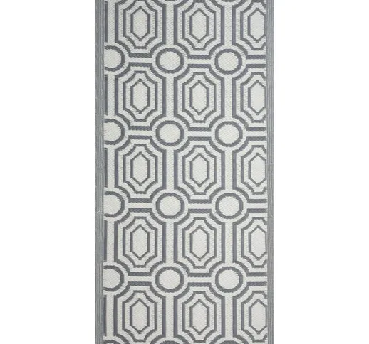 Beliani - Tappeto da esterno grigio scuro 90 x 180 cm BIDAR