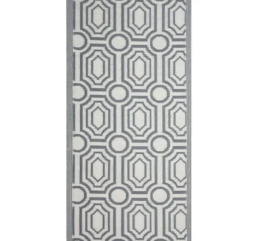 Beliani - Tappeto da esterno grigio scuro 90 x 180 cm BIDAR