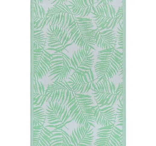 Tappeto Reversibile per Esterno Motivo a Foglie di Palma 120 x 180 cm Kota - Verde