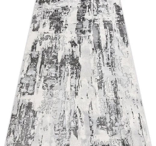 Tappeto lira GR579 Astratto, strutturato, moderno, glamour - grigio gray 140x190 cm