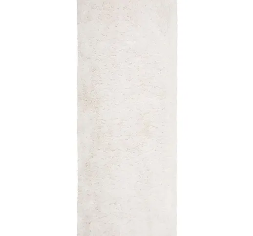 Tappeto shaggy bianco 80 x 150 cm EVREN