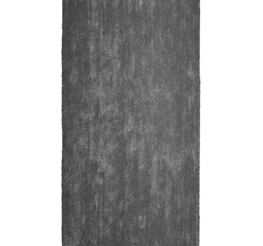 Tappeto shaggy grigio scuro 80 x 150 cm DEMRE