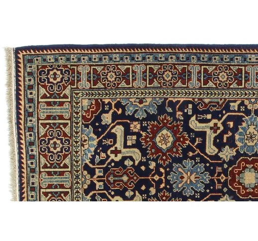 Tappeto SHIRVAN VEG.LE Annodato a Mano Misura 125x198 cm Altezza vello cm 1,5