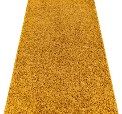 Tappeto SOFFI shaggy 5cm oro Toni giallo e oro 140x190 cm