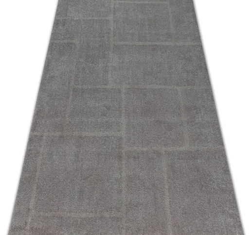 Tappeto SOFT 8031 RECTANGOLI marrone / beige Toni marrone 140x190 cm