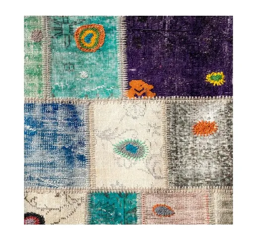 Tappeto Stampato Trend Patchwork - Patchwork - Arredo - Antiscivolo - da Soggiorno, Salott...