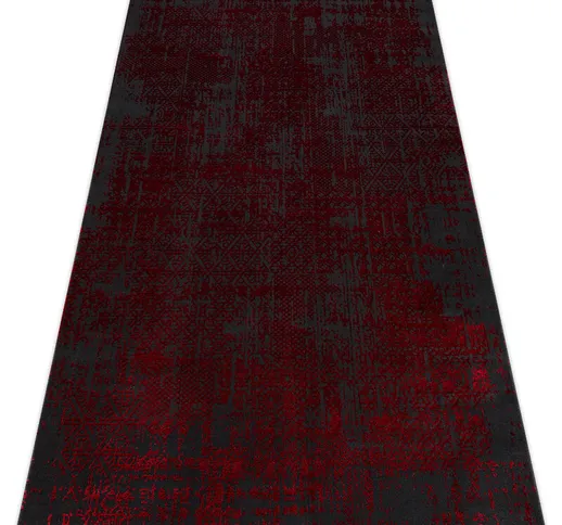 Tappeto vinci 1409 moderno Ornamento vintage - Structural rosso red 140x190 cm