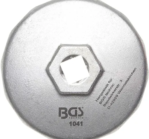 Bgs Technic - tappo filtro olio bgs 1041 in alluminio-diecast, biesagonale - 74 mm x 14