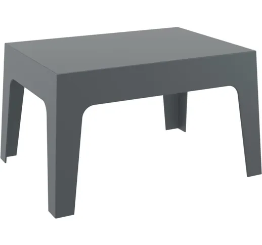 Tavolino da appoggio BOX 70 x 50 cm Grigio scuro