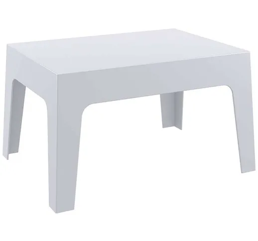 Tavolino da appoggio BOX 70 x 50 cm grigio chiaro