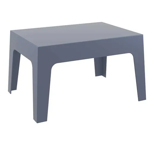 Tavolino da appoggio BOX 70 x 50 cm grigio scuro