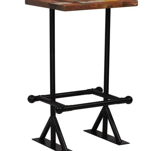 Tavolino da Bar in Massello di Recupero Multicolore vari dimensioni dimensioni : 60x60x107...
