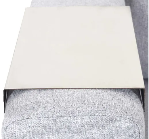 Tavolino da bracciolo vassoio divano Sofabutler HWC-C67 acciao inox 25cm ~ 23cm 1x pezzo