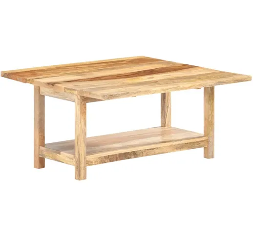 Tavolino da Caffe Estensibile 90x(45-90)x45cm in Legno di Mango