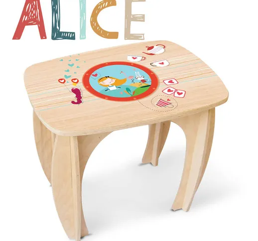 TAVOLINO IN LEGNO di Betulla per Bambini ALICE