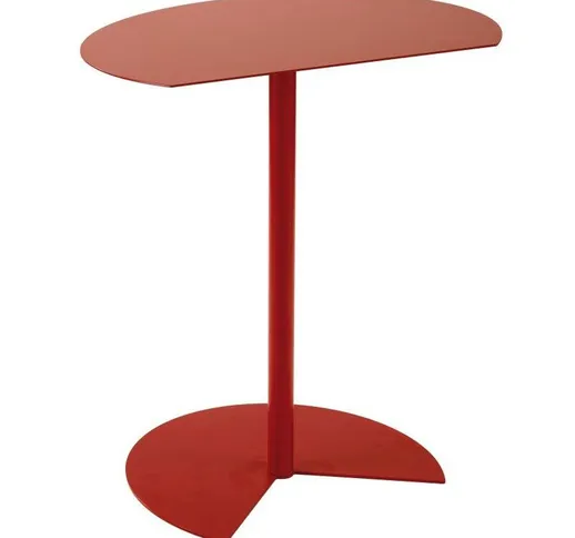 Tavolino in metallo per esterni- Way Sofa 74 | PAPAVERO RAL 3000