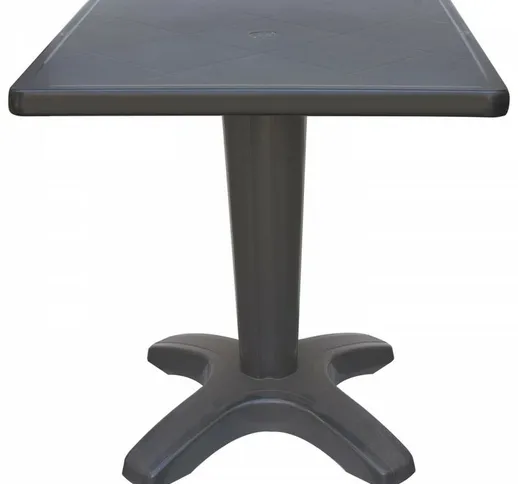 Tavolino Grand Soleil zavor quadrato polipropilene bar esterno 70x70 - Antracite