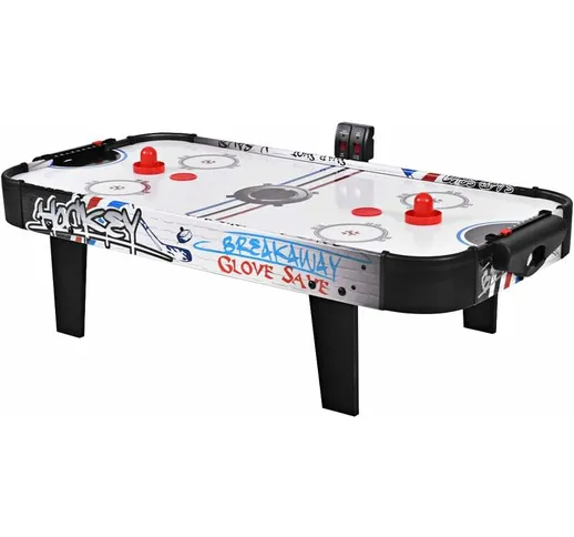 Costway - Tavolo Air Hockey, Set Tavolo da Air Hockey con Segnapunti led Elettronico, 2 Di...