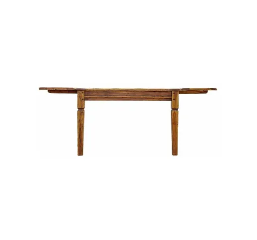 Tavolo allungabile in legno, disponibile in due misure, Acacia indiana, 120 x 90 cm