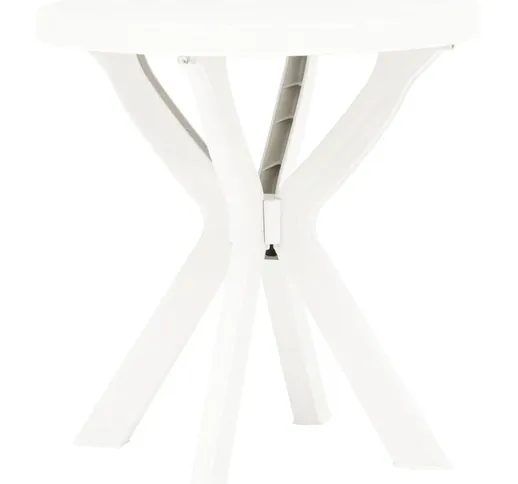 Tavolo da Bistrot Bianco ?70 cm in Plastica