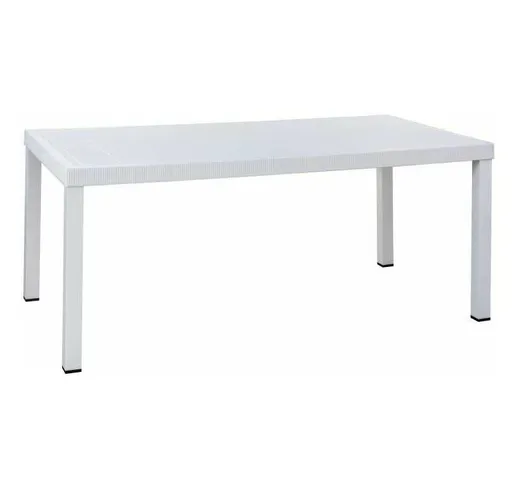 Tavolo da Giardino Brio Extension 180 Top in Resina Gambe in Alluminio Verniciato
