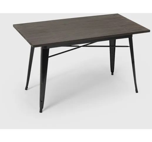 Ahd Amazing Home Design - Tavolo da pranzo 120x60 design tolix industriale metallo legno r...