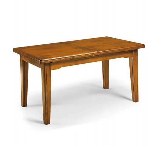 Tavolo da Pranzo Classico Allungabile in Legno Noce | 180 x 85 + 4 allunghe 45 cm