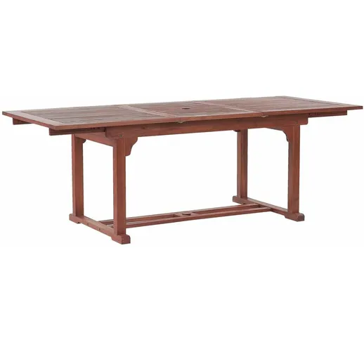 Beliani - Tavolo da pranzo da giardino in legno di acacia 160/220 x 90 cm TOSCANA