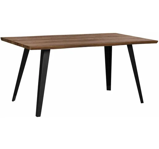 Beliani - Tavolo da pranzo in legno scuro 160 x 90 cm WITNEY