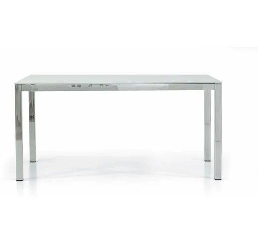 Tavolo Da Pranzo Moderno Di Design Allungabile In Vetro 90 X 160/210/260