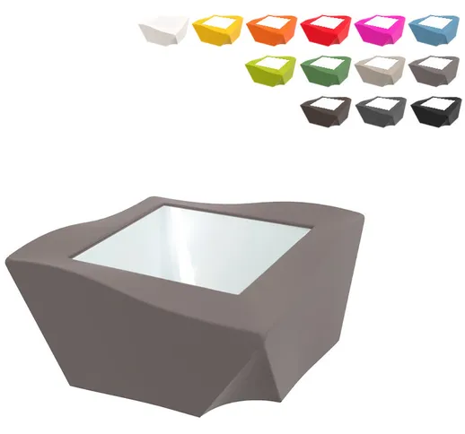 Tavolo design moderno Tavolino bar Stile origami per casa locali Kami Ni | Grigio - Slide