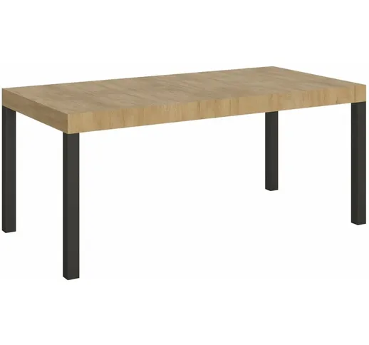 Tavolo Caserta allungabile in legno per sala da pranzo -90 x 160/420 cm / Allungabile / Qu...