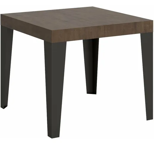 Itamoby - Tavolo Bolzano allungabile in legno per sala da pranzo -90 x 90/246 cm / Allunga...