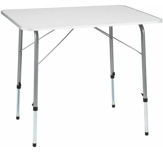 Tectake - tavolo da campeggio regolabile in altezza 80x60x68 cm - tavolo campeggio, tavolo...