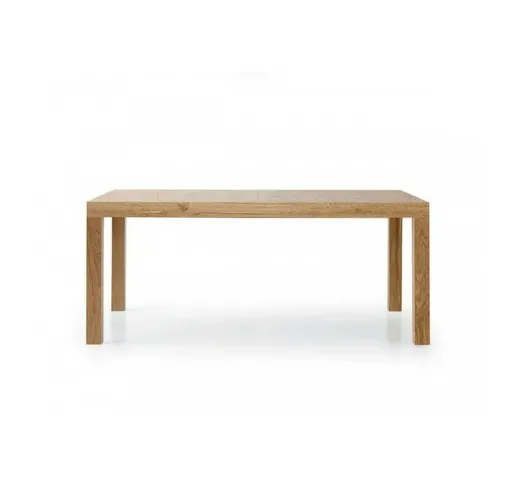 Spazio Casa - Tavolo legno Naturale moderno allungabile | 160 x 90