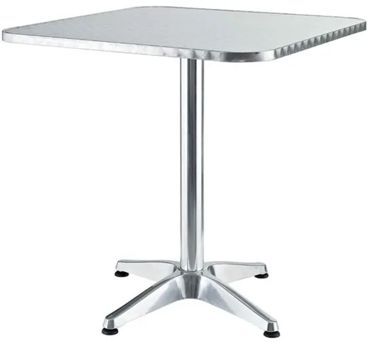 Biacchi - tavolo bar quadrato alluminio