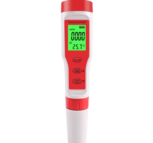 Tancyco - tds Meter 4-in-1 Digital Water Tester Pen con ph tds ec Misurazione della temper...