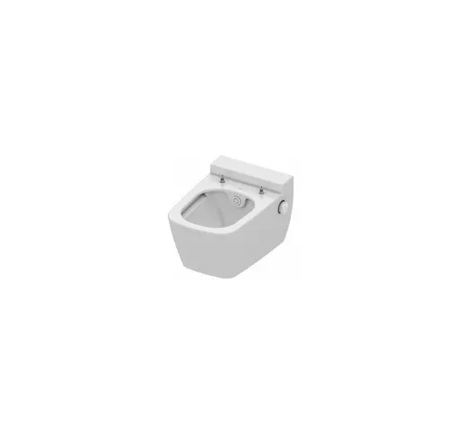 one WC in ceramica, senza scarico, con funzione doccia, bianco - 9700200 - Tece