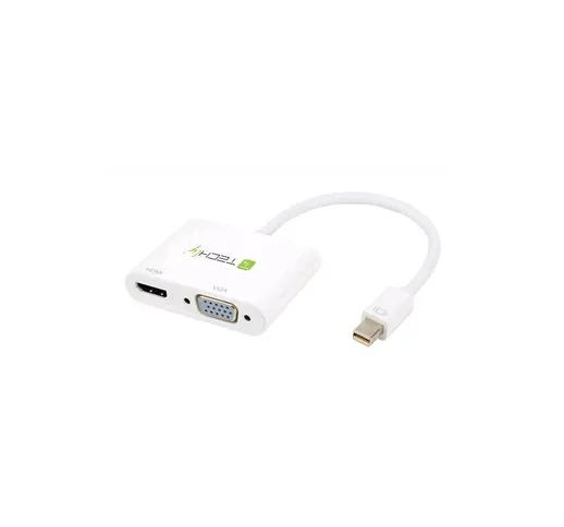 Adattatore Mini DisplayPort ad HDMI/VGA - Techly