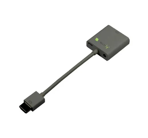 Cavo Convertitore Adattatore da HDMI a VGA con Micro USB e Audio - Techly