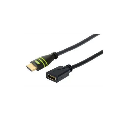 Cavo Prolunga HDMI High Speed con Ethernet 4K 30Hz M/F 5,0 m - Techly