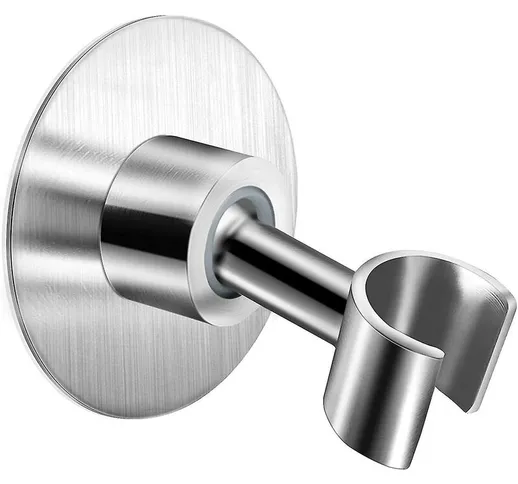  - Telaio per soffione doccia in acciaio inossidabile, argento regolabile a 360 gradi 1