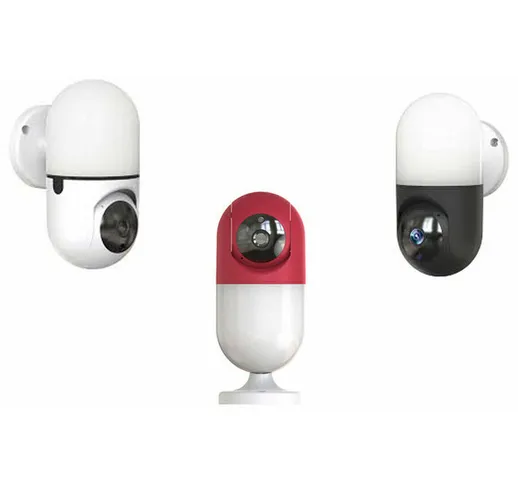 R&g - telecamera lampada parete 5MP wireless baby monitor motion wifi allarme E-S030